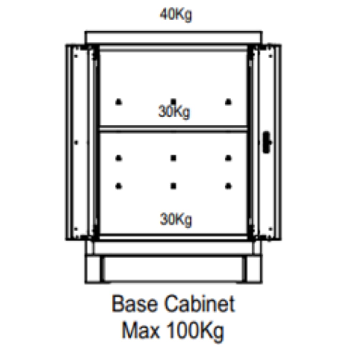 SGS Pro 6 Pc Heavy Duty Storage System with Powerstrip | Cabinet